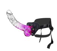 Ensemble harnais et gode ceinture adapté aux débutants : gode ceinture sexuel portable avec petit gode de 17cm jouet sexuel idéal pour les débutants masturbation féminine, jeux lesbiens et plus encore