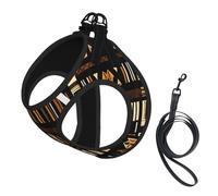 Ensemble harnais et laisse en tissu de boue africaine à imprimé tribal pour chien, gilet réfléchissant et réglable pour chiens de petite, moyenne et grande taille