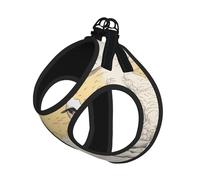 Ensemble harnais et laisse imprimé Happy Fathers Day By Son pour chat et petit chien, réglable, réfléchissant et anti-fugue avec doublure en maille douce et respirante