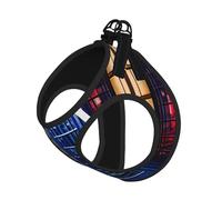 Ensemble Harnais et Laisse pour Cabine téléphonique Britannique pour Chat et Chien, Gilet réfléchissant pour Petits Animaux de Compagnie, Anti-Fuite