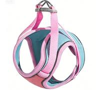 Ensemble Harnais et Laisse pour Chat, Gilet Anti-évasion réglable, Doux, Respirant et réfléchissant pour Chats de Petite et Moyenne Taille, Ensemble de Laisse pour Marcher en Plein air (Pink, S)