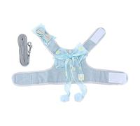 Ensemble Harnais et Laisse pour Chat, Gilet Respirant et réglable avec nœud Papillon, Tissu en Maille Douce pour Marcher en Plein air, Accessoires sûrs et Confortables pour (S)