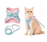 Ensemble Harnais et Laisse pour Chat,Harnais pour Chat,Harnais Anti,Fugue Confortable, Respirant et réglable pour Petit Chat et Chiot (XXL)