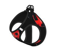 Ensemble Harnais et Laisse pour Chien à imprimé Coccinelle Rouge, Gilet réfléchissant Ajustable pour Chiens et Chats de Petite et Moyenne Taille.
