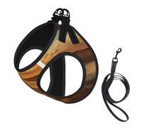 Ensemble Harnais et Laisse pour Chien à Motif Lever de Soleil, Harnais en Filet pour Petits Chiens et Chats