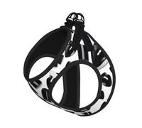 Ensemble harnais et laisse pour chien et chat avec imprimé lèvres rouges à lèvres noires, harnais réfléchissant réglable pour petits chiens et chats