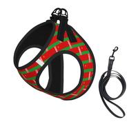 Ensemble harnais et laisse pour chien et chat avec motif drapeau de la Biélorussie, harnais réfléchissant réglable pour petits chiens et chats