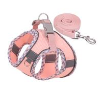 Ensemble harnais et laisse pour chien, gilet gonflable pour chien, colliers réfléchissants anti-traction pour chiens et chats de petite et moyenne taille, sécurisé avec boucle de fermeture