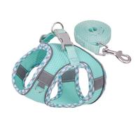 Ensemble harnais et laisse pour chien, gilet gonflable pour chien, colliers réfléchissants anti-traction pour chiens et chats de petite et moyenne taille, sécurisé avec boucle de fermeture