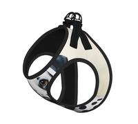 Ensemble harnais et laisse pour chien imprimé dalmatien, respirant, réglable, anti-fugue