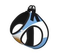 Ensemble harnais et laisse pour chien imprimé drapeau argentin, gilet respirant et réglable anti-fugue pour chats et chiens