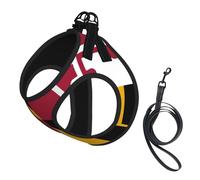 Ensemble harnais et laisse pour chien imprimé drapeau de l'État du Maryland, gilet réfléchissant et réglable pour chiens de petite, moyenne et grande taille