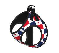Ensemble harnais et laisse pour chien imprimé drapeau du Panama, gilet respirant et réglable anti-fugue pour chats et chiens