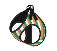 Ensemble harnais et laisse pour chien imprimé drapeau irlandais, gilet respirant et réglable anti-fugue pour chats et chiens