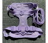 Ensemble Harnais et Laisse pour Chien, Laisse imperméable et Facile à Nettoyer, Harnais réglable pour Chien avec Support de Sac à crottes de Chien pour Petit et Moi