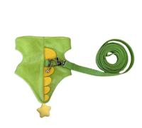 Ensemble harnais et laisse pour cochons d'Inde avec gilet réglable, tissu polyester, guide de routine, sorties quotidiennes, sangle tissée, harnais de promenade pour petits animaux domestiques