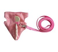 Ensemble harnais et laisse pour furet, dinosaure, animal domestique, vêtements doux et confortables pour petits animaux, furet, lapin, hamster, chiot, petits animaux (rose)