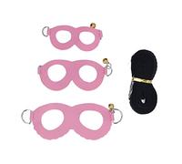 Ensemble Harnais et Laisse pour Hamster, Gilet rayé sans Traction pour Cochon d'Inde, Cuir Artificiel Doux et Facile à Porter, Marche pour Rat avec Cloches pour Furet, Iguane, (Pink)