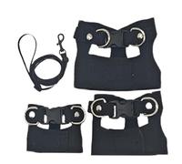 Ensemble harnais et laisse pour reptiles - Preuve d'évasion - Sangle de traction de lézard - Sangle réglable pour reptiles - Pour geckos crestés, lézards, amphibiens, usure confortable, équipement de