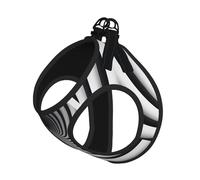 Ensemble harnais et laisse souples en maille réglable pour chiots et chats de petite, moyenne et grande taille Motif illusion d'optique en spirale