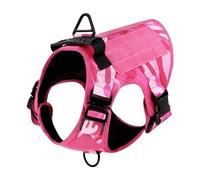 Ensemble Harnais Et Laisse Tactiques Militaires en Nylon pour Chien, Réglable, pour La Chasse, Le Camping, L'entraînement, Le Berger Allemand, Le Malinois Et Le Labrador,Harnais,L