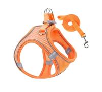 Ensemble harnais et laisses pour chien - Harnais pour chiot | Sangle de poitrine pour chiots | Chien de taille moyenne | Gilet anti-fuite avec sangles réfléchissantes pour la randonnée, le camping