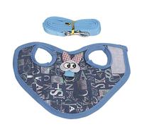 Ensemble Harnais et Pull Chinchilla |Vêtements d'hiver Chauds avec Flanelle Respirante |Laisse pour Petits Animaux pour Lapins/furets/Hamsters |Sangle de Poitrine réglable, Design (M)