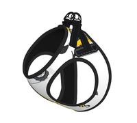 Ensemble harnais réfléchissant pour chien avec imprimé camion de machines lourdes de dessin animé, harnais pour chiot, pour la marche et le dressage