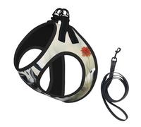 Ensemble harnais réfléchissant pour chien avec imprimé dalmatien pour chien