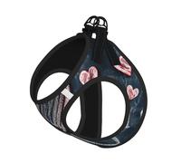 Ensemble harnais réfléchissant pour chien et chat avec inscription « I Love You Words with Hearts »