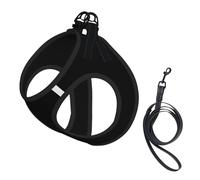 Ensemble harnais réglable et laisse imprimé cerf pour chats et chiens, gilet en maille douce et respirante avec design réfléchissant, laisse anti-fuite pour petits animaux de compagnie, promenade et