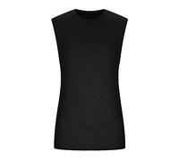 Ensemble haut ample sport fitness gilet hip-hop sans manches en coton sans manches T-shirt 5, Noir , XXL