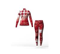 Ensemble haut d'entraînement et legging femme Löffler Worldcup 25 Rouge XL
