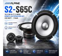 Alpine Pro - Ensemble haut-parleurs composants 2 voies S2-S65C 16,5 cm 240W