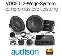 Ensemble haut-parleurs composants Audison AVK 6 P II 2 voies 16,5 cm (6,5")...
