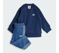 Adidas Originals Denim Crew Set Bleu 24 Months-3 Years Enfants