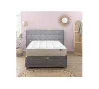 Sommier Epeda Coffre et tête de lit HERCULE 180x200 Gris