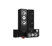 Evidence Acoustics - Ensemble HiFi EA850-BK - 5 enceintes 850W 3-voies Bass-reflex, câble 5 m