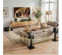Ensemble home cinéma 5.1 sans fil - Monaco - Dolby Atmos, WiSA, THX - Noir