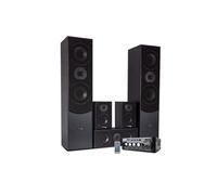 ensemble home-cinéma/acoustiques ltc audio e1004 hifi 5 enceintes noire 850w - amplificateur stéréo - usb/bluetooth/sd/fm G