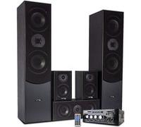 Ensemble Home-Cinéma/Acoustiques Hifi 5 enceintes LTC Audio E1004 Noire 850W + Amplificateur STÉRÉO - USB/BLUETOOTH/SD/FM
