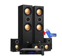 Ensemble Home-Cinéma - Evidence Acoustics EA950-PG - 5 enceintes 850W - Ampli 5.1 USB BT FM - 4 x75W, 3 x20W+ Clé USB 32G