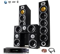 Ensemble Home-cinéma Hifi BENG - 2 Enceintes colonnes 4 voies - 2x440W - Ampli 360W - Entrée optique