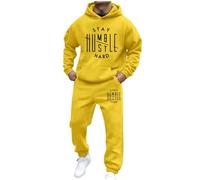 Ensemble Homme Chic,Survetement Homme Jogging,Suits Masculins Polyvalents Ensemble pour Usage Quotidien sans éléments de Couleur ni Taille (Yellow, M)