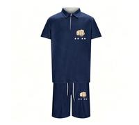 Ensemble Homme Ete 2 Pieces Polo Manches Courtes Et Short | Lustige, Oversize, Respirant, Sport, Jogging, Décontracté, Pour Été Et Loisir