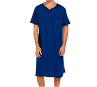 Ensemble Homme Ete Pyjama Long Homme à Manches Courtes Et Col V Ensemble Hommes Décontracté En Tissu Léger Et Doux Conçu Tenue Hawaienne Avec Une Coupe Ample Qui Ne Serre Pas Assure Un Confort Maximal