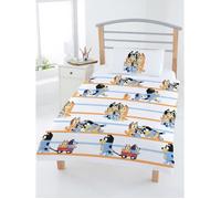 Ensemble housse de couette - BLUEY - Bluey Family Junior - 100% coton - Lavable en machine - Multicolore