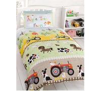 Ensemble housse de couette et taie d'oreiller - Apple Tree Farm - Junior - Multicolore - Vert - Synthétique