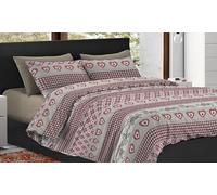 Ensemble housse de couette et taies d oreiller en microfibre : Petites maisons