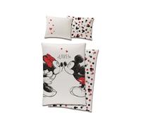 Ensemble housse de couette - MICKEY MOUSE - Amour - 100% coton - Design réversible - Lavable en machine